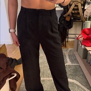 Abercrombie & Fitch Black High-Waist Trousers